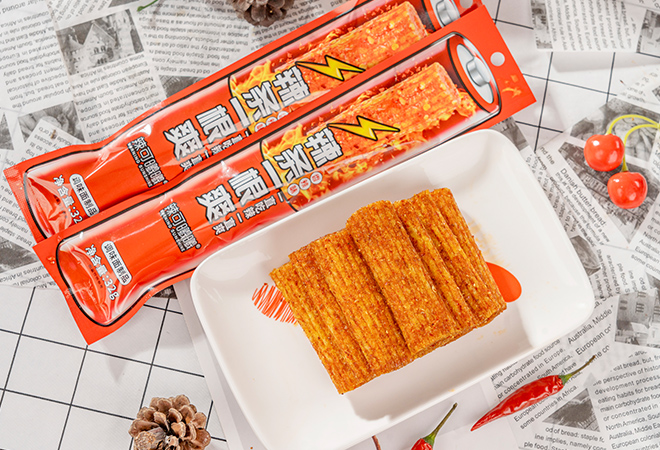 Best selling --- "Big Spicy Strip" launched! For young group,creating a snacks trending!